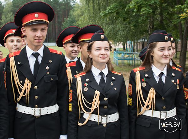 Беларускія кадэты. (Фота: vgr.by)