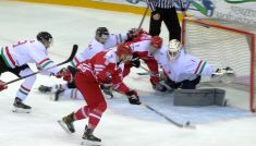 Hokej: Węgry – Polska (fot. TVP)