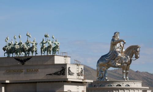 Memory of a golden age. A complex of sites with an underground museum and a statue of Genghis Khan in Ulan Bator. Photo: RENTSENDORJ BAZARSUKH / Reuters / Forum