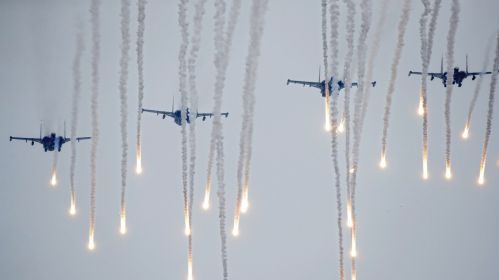 Расейска-беларускія вайсковыя вучэнні «Захад-2017» на палігоне Барысаўскі пад Барысавам, Беларусь. 20 верасня 2017 года. Здымак мае ілюстрацыйны характар. Фота: Sergei Grits / AP Photo / East News