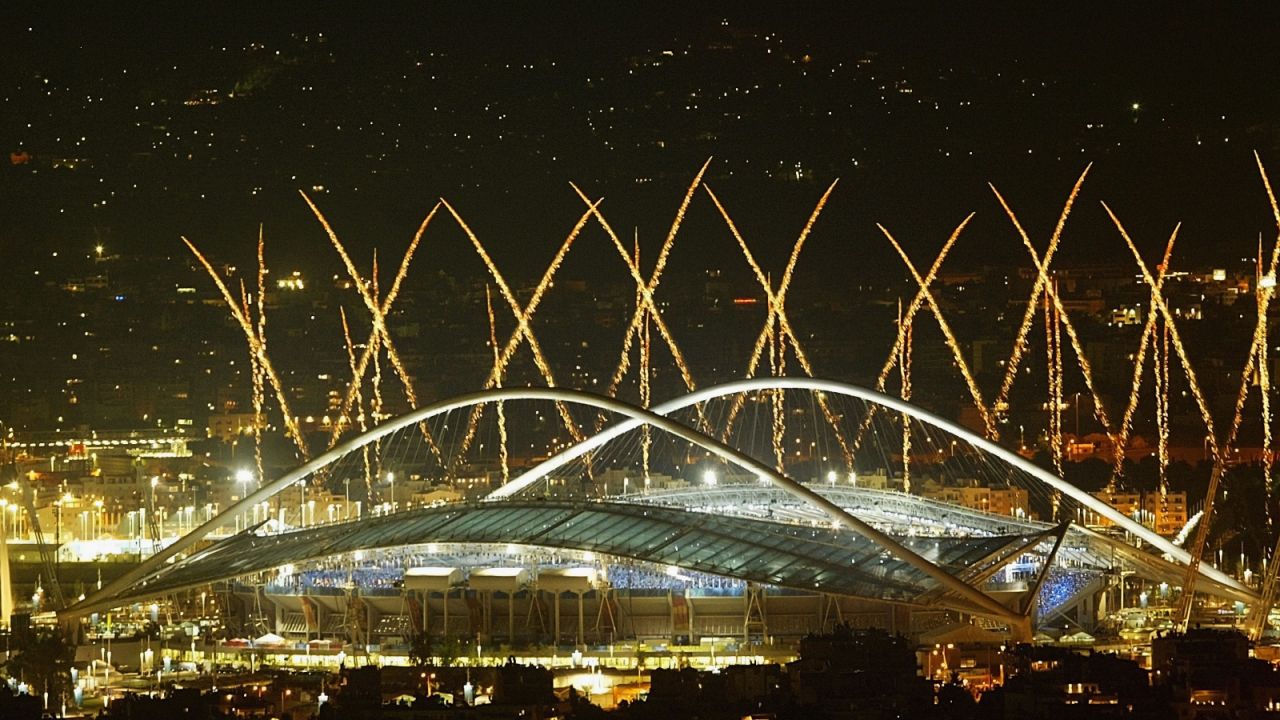 Stadion Olimpijski w Atenach podczas ceremonii otwarcia igrzysk