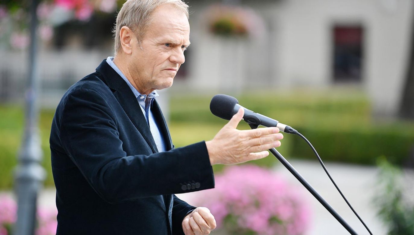 Donald Tusk w środę odwiedził Radom (fot. PAP/Piotr Polak)