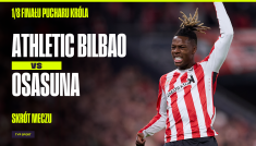 Puchar Króla (Hiszpanii), mecz 1/8 finału: Athletic Bilbao - Osasuna Pampeluna [SKRÓT]