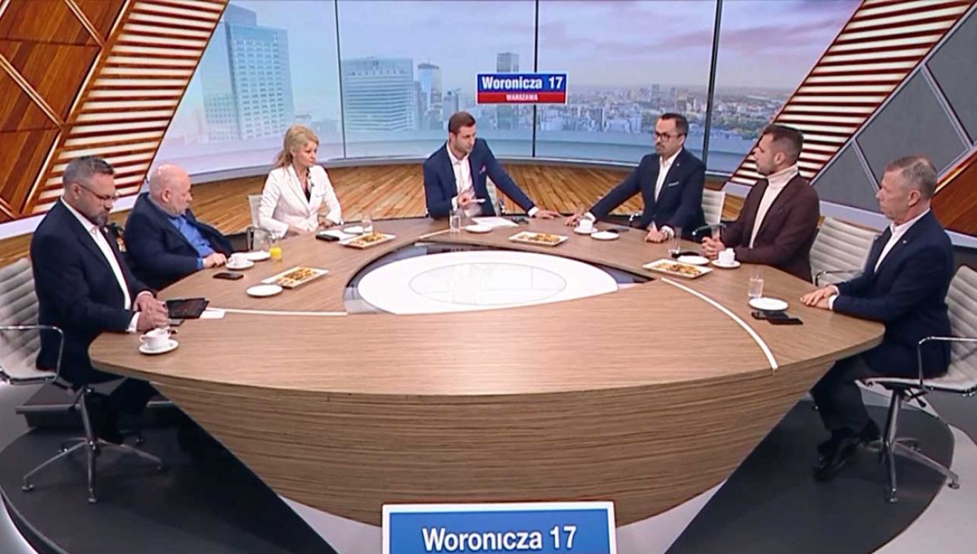 Program „Woronicza 17” w TVP Info (fot. TVP Info)