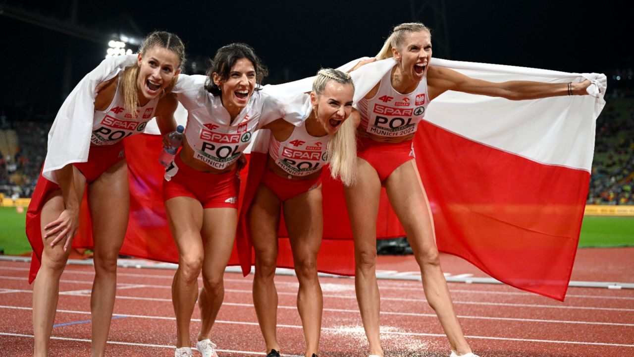 Polska sztafeta 4x400 merów na Mistrzostwach Europy w Monachium