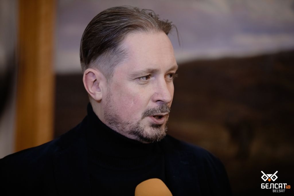 Светлана Тихановская и президент Польши Анджей Дуда встретились с представителями белорусской диаспоры во дворце Бельведер в Варшаве, Сергей Чалый, журналист Белсата (Фота: ЮШ / Белсат)