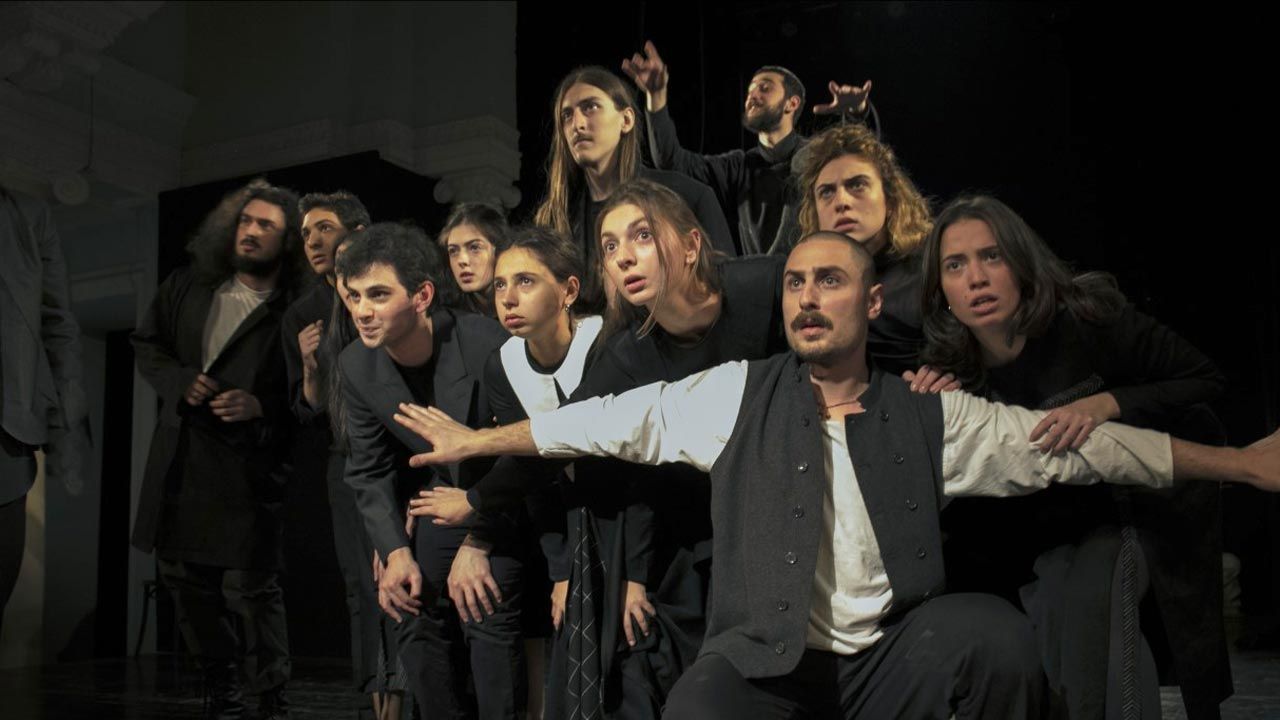Performatywne czytanie II części "Dziadów" w Gruzji (fot. materiały Uniwersytetu Teatru i Filmu im. Szoty Rustawelego w Tbilisi) Performatywne czytanie II części "Dziadów" w Gruzji (fot. materiały Uniwersytetu Teatru i Filmu im. Szoty Rustawelego w Tbilisi)