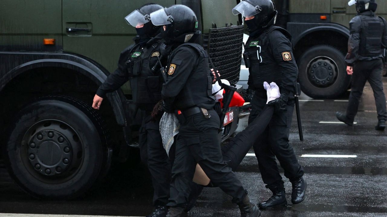 Muzycy mieli nasilać nastroje protestu „przy użyciu instrumentów dętych" (fot. PAP/ITAR-TASS/Stringer) Muzycy mieli nasilać nastroje protestu „przy użyciu instrumentów dętych" (fot. PAP/ITAR-TASS/Stringer)