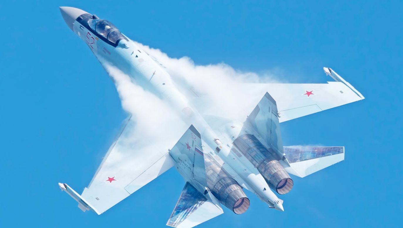 Myśliwiec Su-35 został zestrzelony przez ukraińskie lotnictwo (fot. Shutterstock)