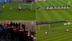 20 czerwca 1993, mecz Lech Poznań - Widzew Łódź 3:3 (fot. TVP)