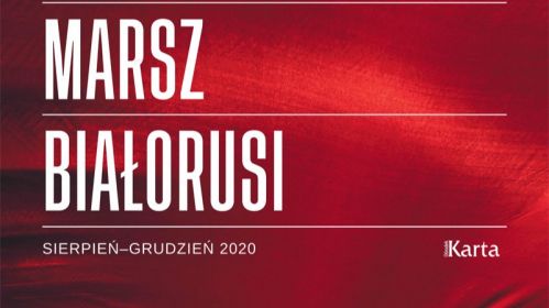 Вокладка кнігі «Marsz Białorusi. Sierpień–grudzień 2020». Фота: karta.org.pl