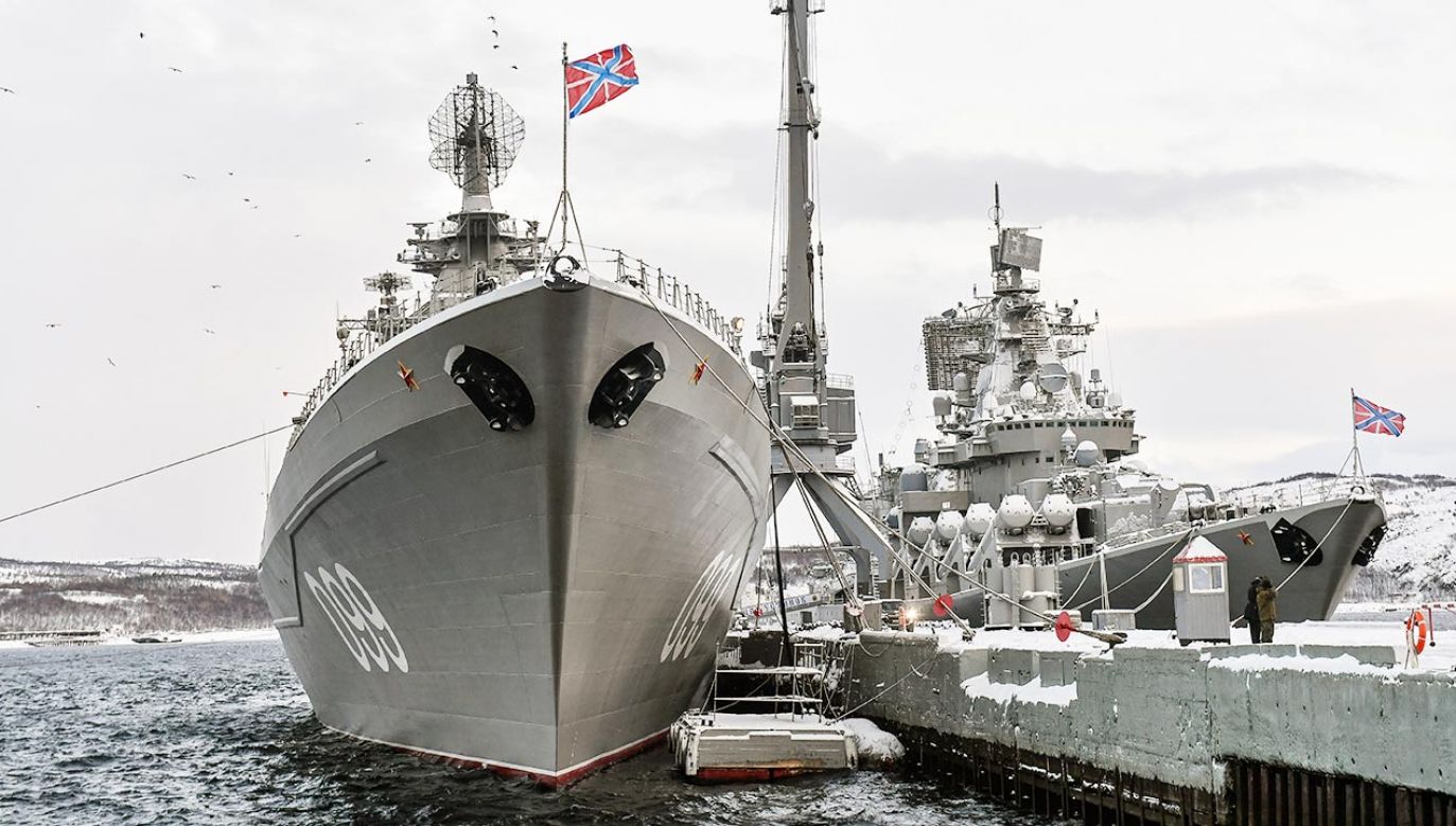 Rosyjskie okręty (fot. Lev Fedoseyev\TASS via Getty Images)