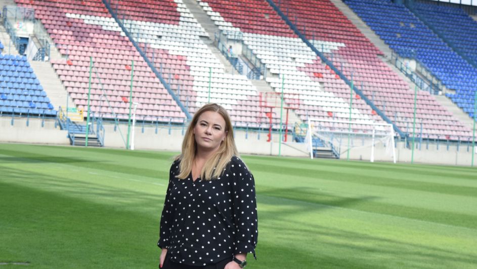 Marzena Sarapata została prezesem Wisły Kraków pod koniec sierpnia ubiegłego roku (fot. TVP Sport) Marzena Sarapata została prezesem Wisły Kraków pod koniec sierpnia ubiegłego roku (fot. TVP Sport)