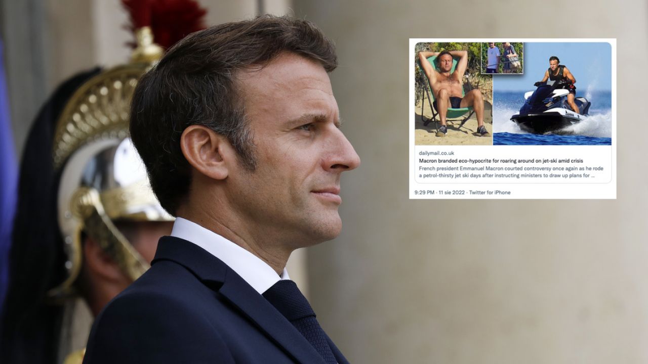 Prezydent Francji Emmanuel Macron (fot. Antoine Gyori/Corbis via Getty Images)