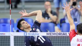 Saber Kazemi (fot. PAP) Saber Kazemi w meczu z Polską podczas Memoriału Huberta Wagnera (fot. PAP)