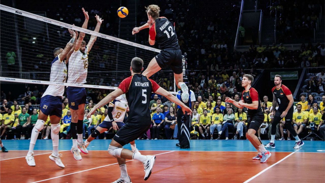 Niemieccy siatkarze pokonali Brazylię 3:1 (fot. FIVB)
