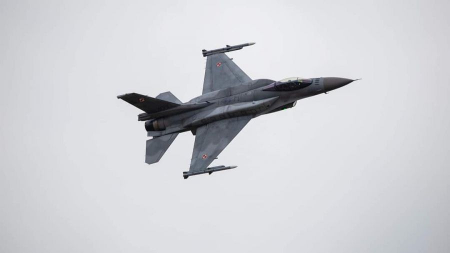 Pierwsza pilotka samolotu F-16 (fot. TVP3 Poznań)