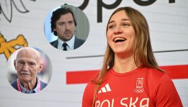 W Forum Polskiego Boksu w Kielcach wzięli udział m.in. Julia Szeremeta, Marian Kasprzyk, a nawet... Tomasz Kaczmarek, znany jako "Agent Tomek" (fot. PAP)