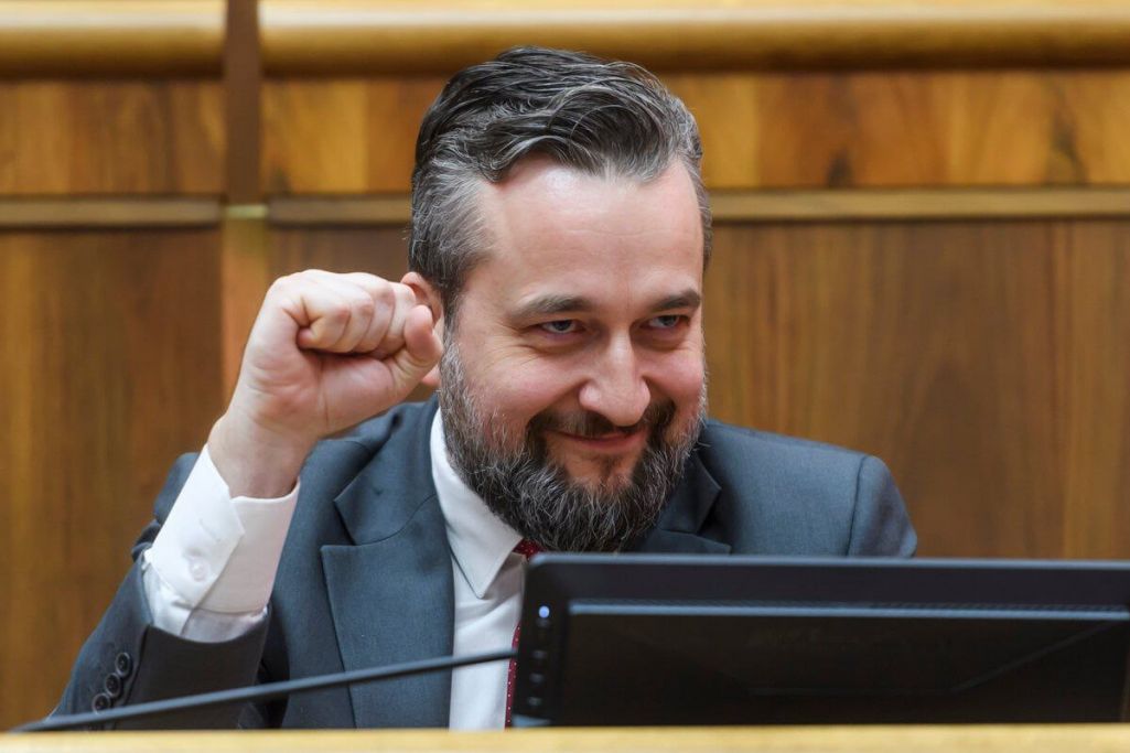 Віцэ-спікер парламента Славаччыны Любаш Блага. (Фота: LubosBlahaSmer / Telegram)