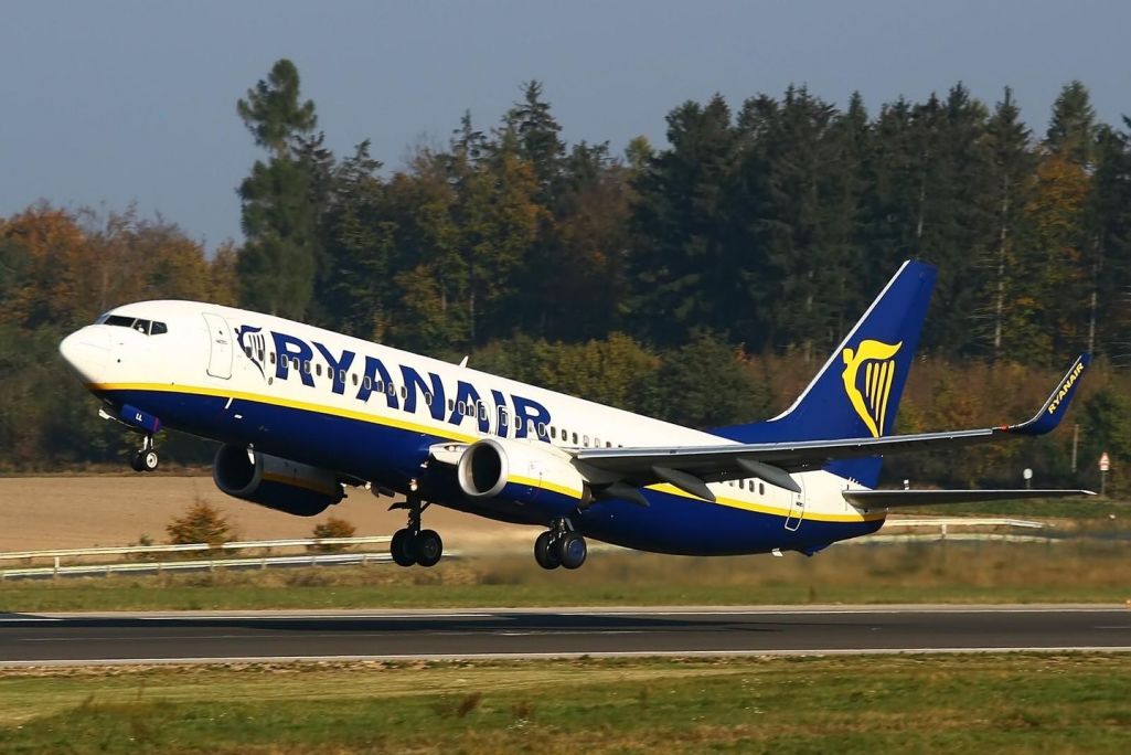 Самалёт авіякампаніі «Ryanair». (Фота: Ryanair / Facebook)