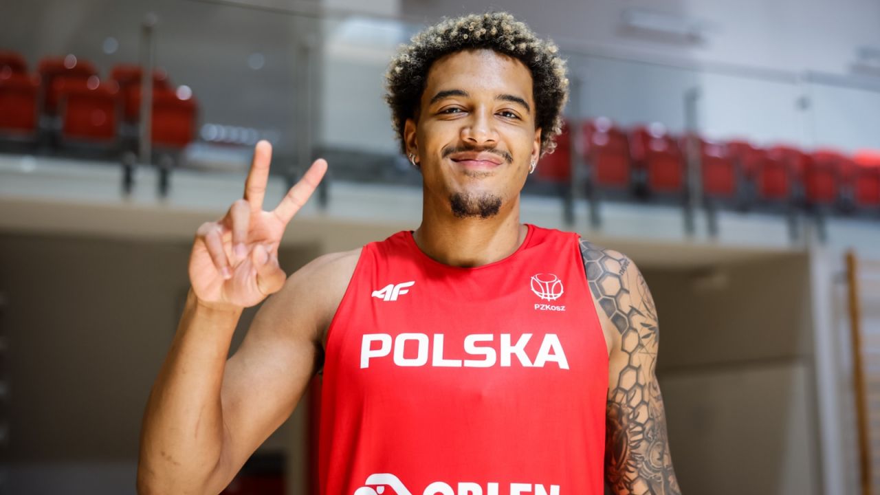 Jeremy Sochan ma za sobą pierwszy trening w reprezentacji Polski (fot. 400mm.pl).