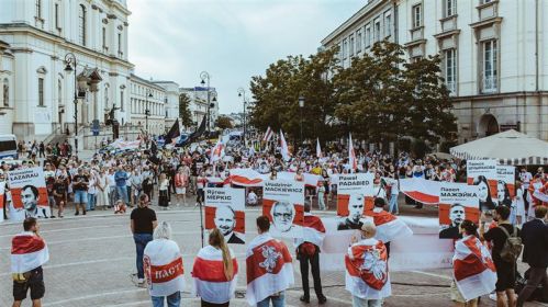 У Варшаве адбыўся марш, прысвечаны 4 гадавіне выбараў і пратэстаў 2020 года