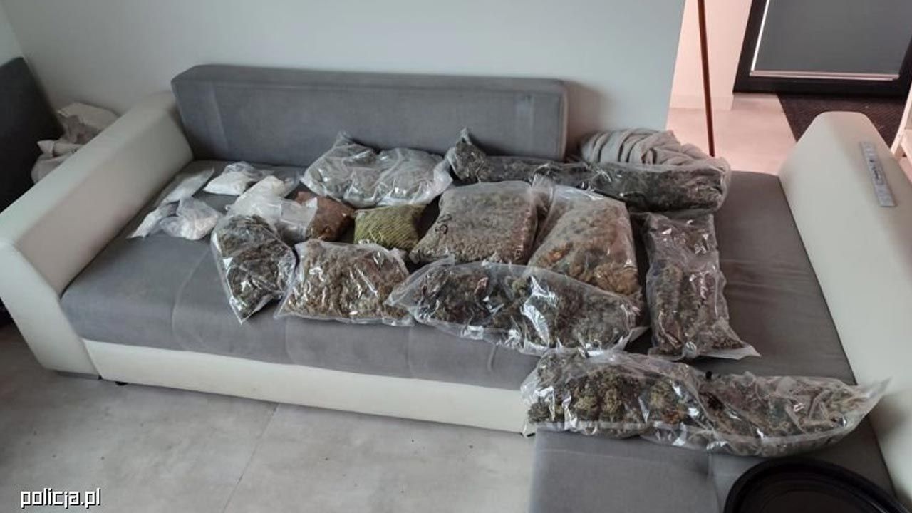Przejęto 20 kg narkotyków, głównie marihuany (fot. Policja)