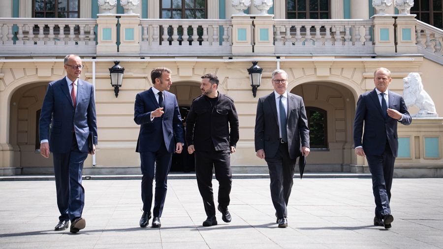 Delegacja europejskich liderów w Kijowie (fot. Stefan Rousseau - WPA Pool/Getty Images)