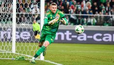 Gabriel Kobylak walczy o miejsce w bramce Legii Warszawa z Kacprem Tobiaszem (fot: Getty)