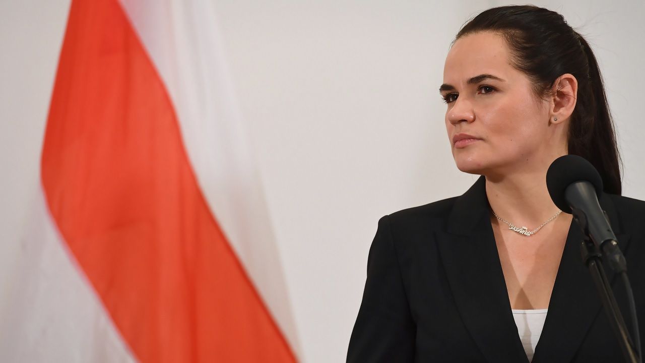 Swiatłana Cichanowska wskazuje, że „Łukaszenka nie ma przyszłości” jako przywódca (fot. PAP/Piotr Nowak) Swiatłana Cichanowska wskazuje, że „Łukaszenka nie ma przyszłości” jako przywódca (fot. PAP/Piotr Nowak)