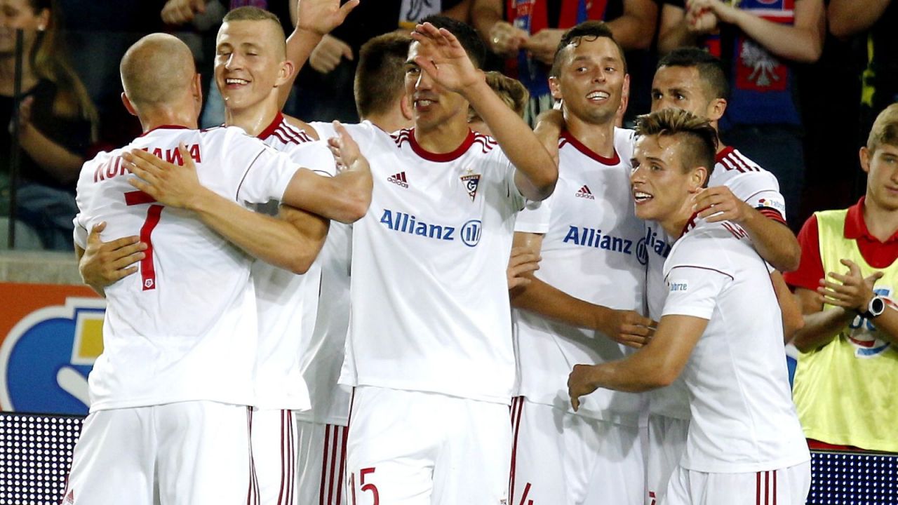 Piłkarze Górnika Zabrze (fot. PAP/Andrzej Grygiel)