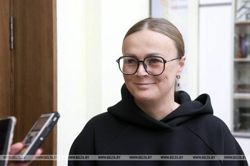 Дзіяна Кавалёва ў Цэнтральнай выбарчай камісіі. Менск, Беларусь. 31 кастрычніка 2024 года. Фота: Belta.by