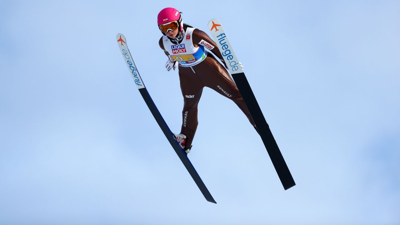 Kamila Karpiel w locie (fot. Getty)