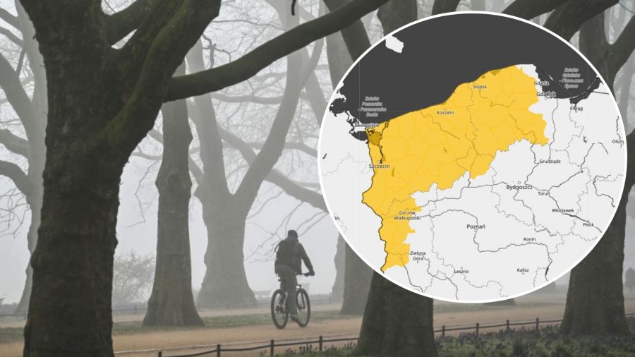 Uwaga na mgły. Widoczność spadnie nawet do 100 m (źródło: IMGW meteo, PAP/Marcin Bielecki)