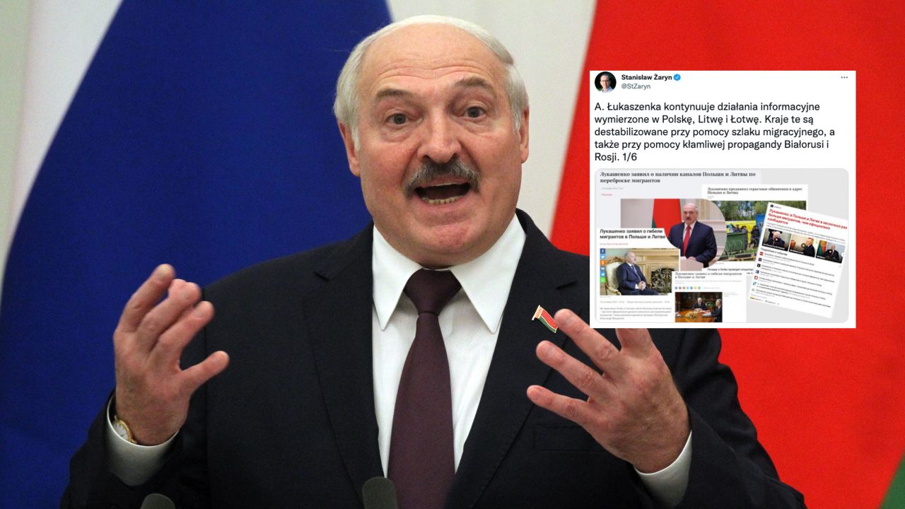 Białoruski dyktator Aleksandr Łukaszenka (fot. Mikhail Svetlov/Getty Images, tt.com/stanislawzaryn) Białoruski dyktator Aleksandr Łukaszenka (fot. Mikhail Svetlov/Getty Images, tt.com/stanislawzaryn)