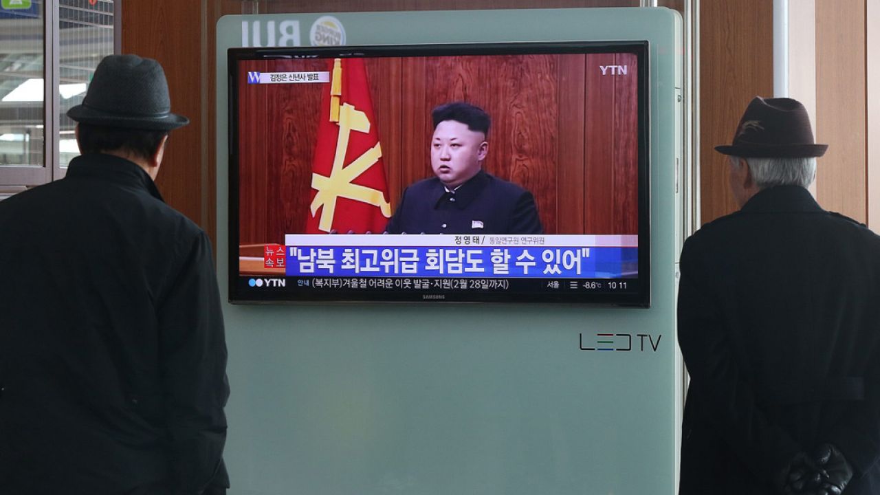 Przywódca Korei Północnej Kim Dzong Un (fot. PAP/EPA/YONHAP)
