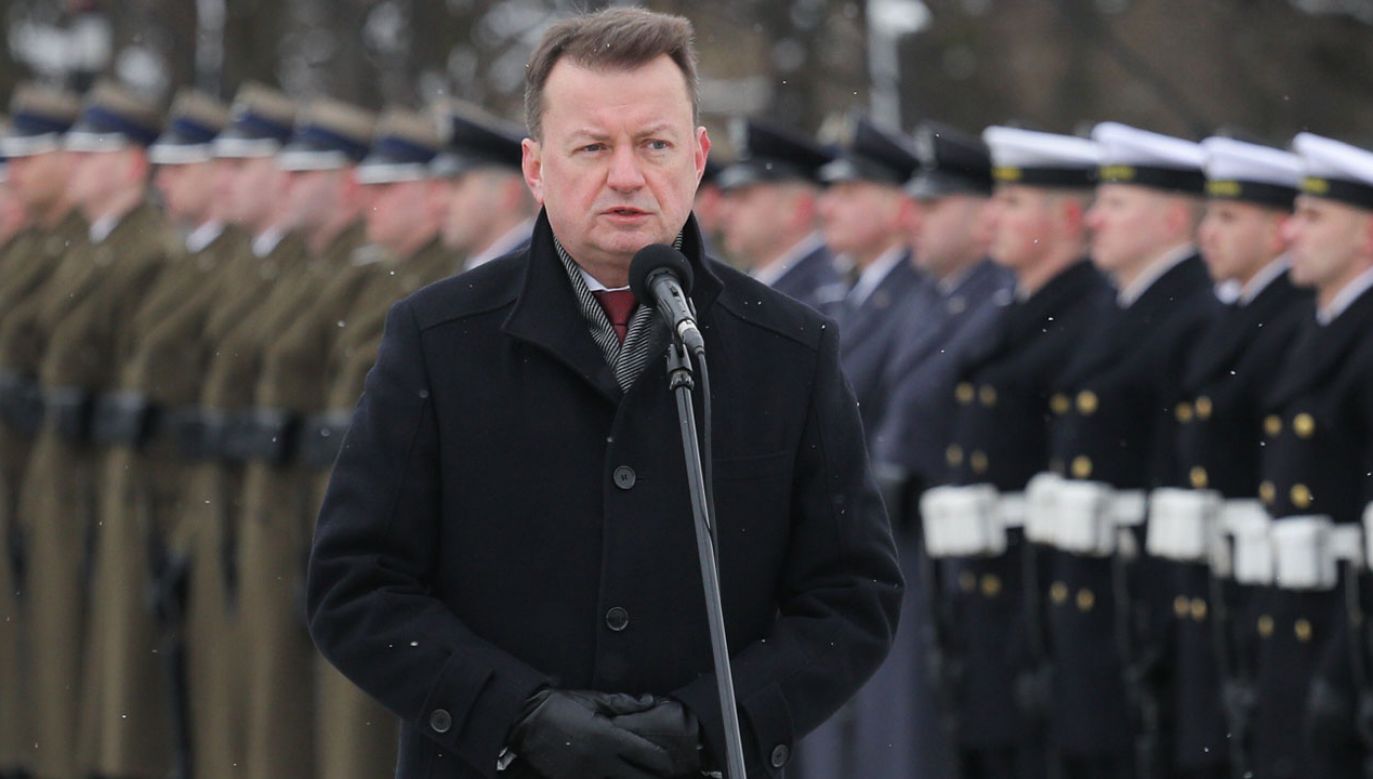Wicepremier i minister obrony Mariusz Błaszczak (fot. PAP/Paweł Supernak)