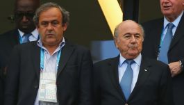 Michel Platini i Sepp Blatter