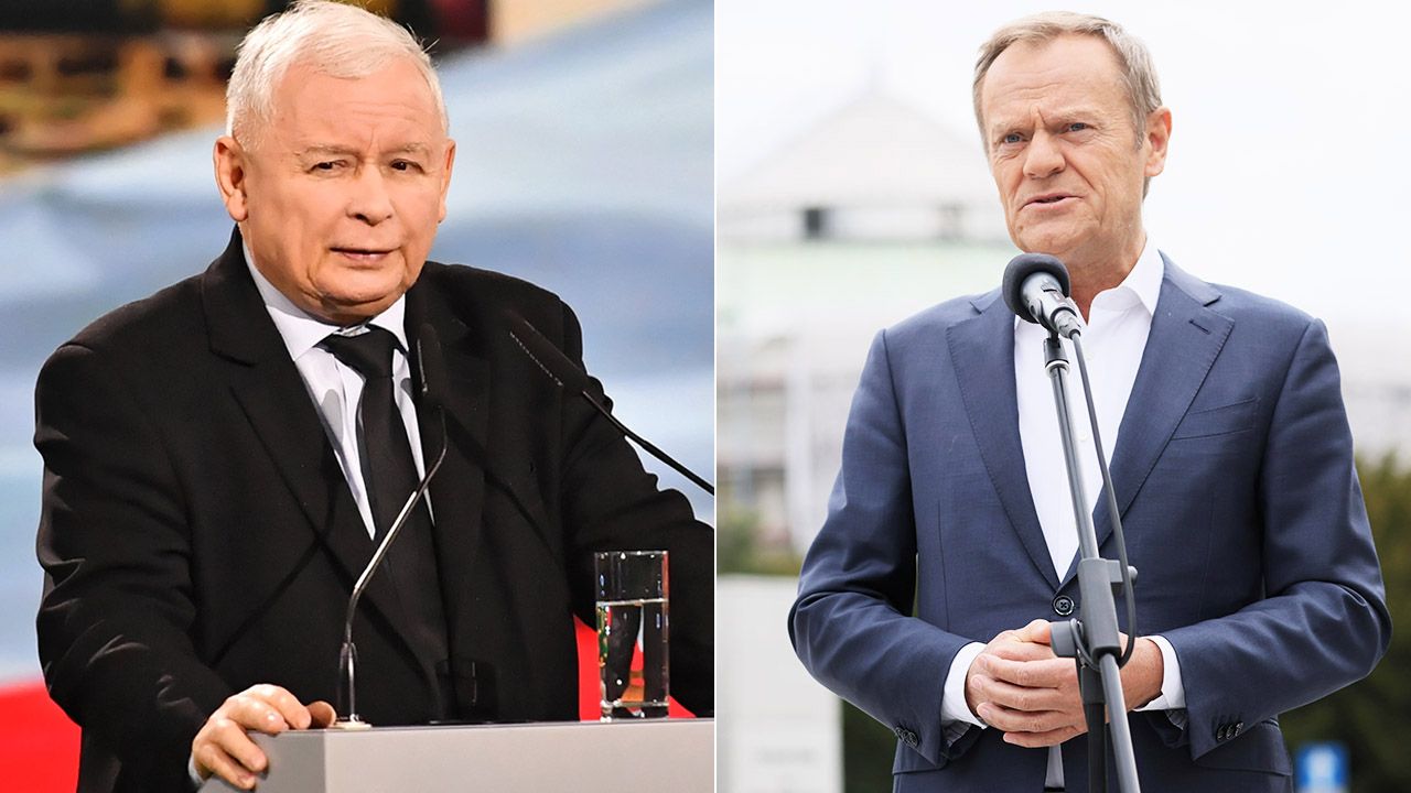 Jarosław Kaczyński, Donald Tusk (fot. arch.PAP/P.Supernak/W.Jargiło)