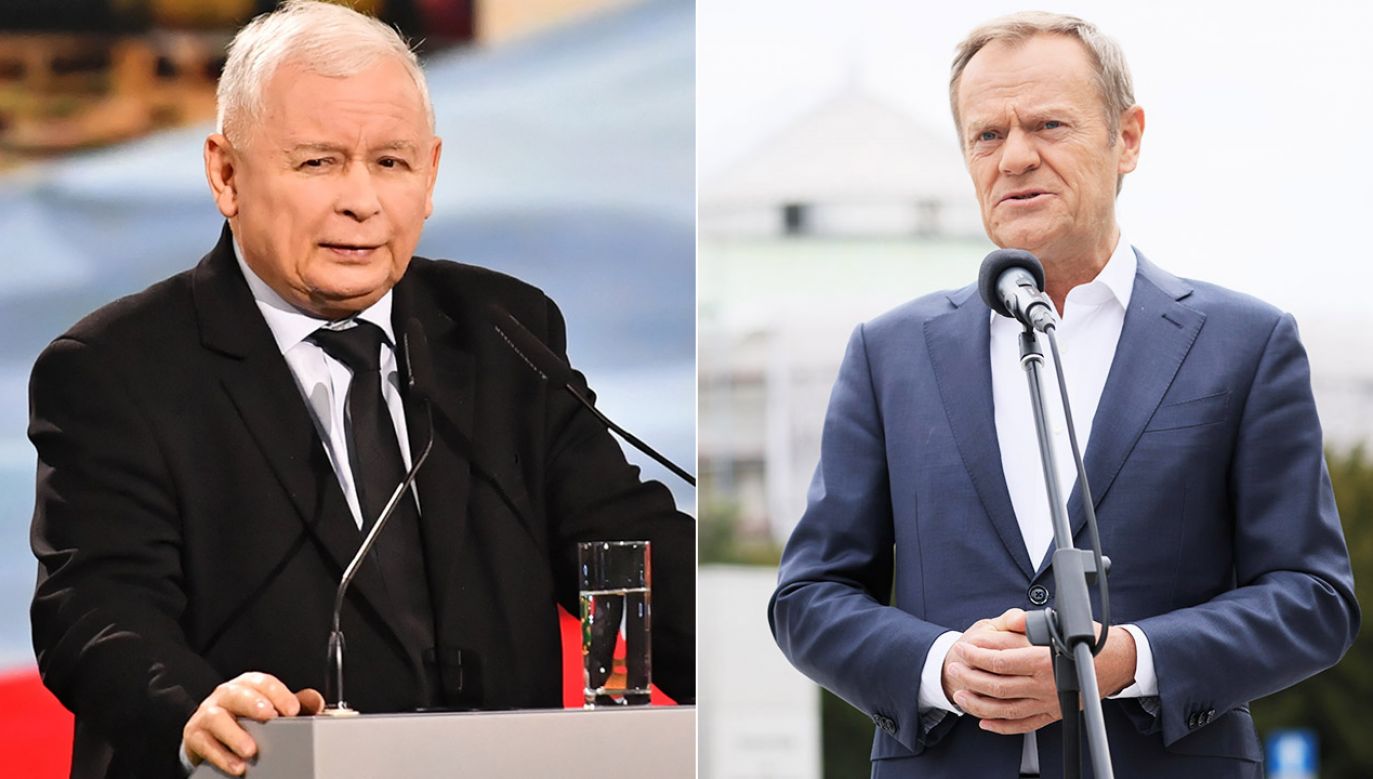 Jarosław Kaczyński, Donald Tusk (fot. arch.PAP//P.Supernak/Wojtek Jargiło)