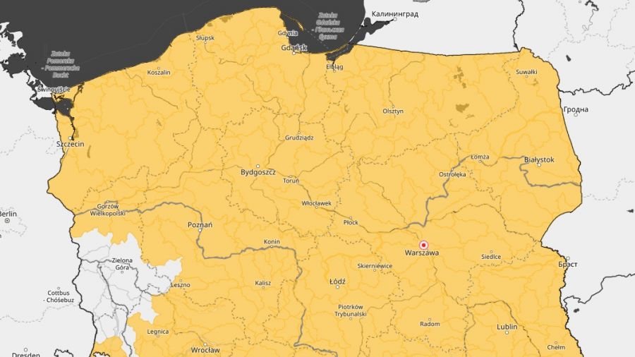 IMGW, ostrzeżenie, gwałtowne wezbranie wód (fot. IMGW)