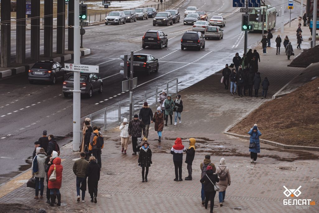 Новый мост на Немиге в Минске (Фота: Белсат)
