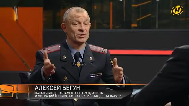 Аляксей Бягун у эфіры «АНТ». (Фота: скрыншот з відэа / АНТ)