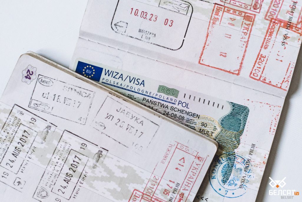 Польская віза. Менск, Беларусь. 1 верасня 2022 года. (Фота: Белсат)
