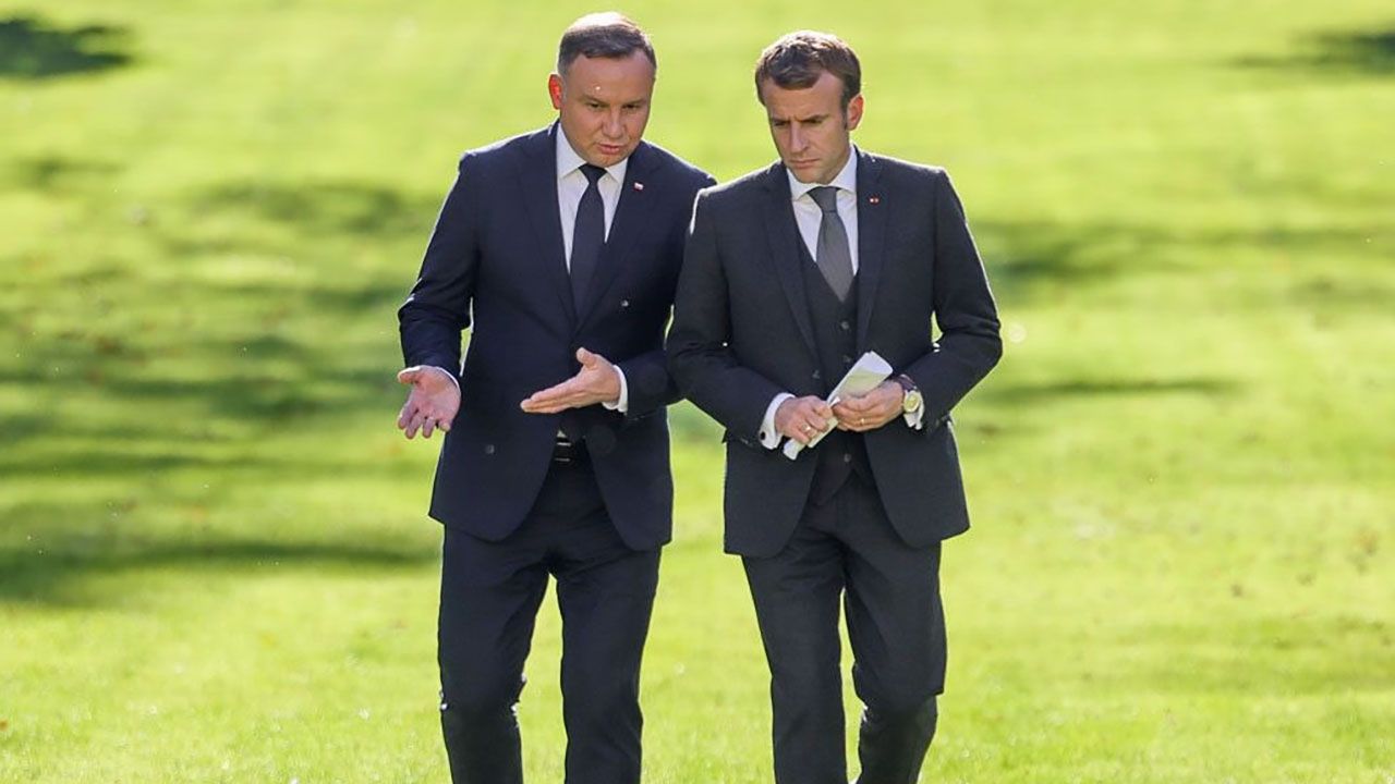 Andrzej Duda i Emmanuel Macron (fot. J.Szymczuk/KPRP)