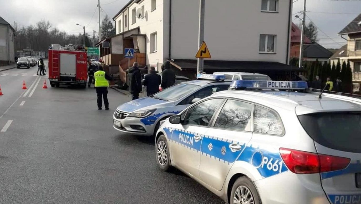 Policjanci zakończyli już zabezpieczanie śladów w miejscu wypadku (fot. Facebook/Policja Śląska)