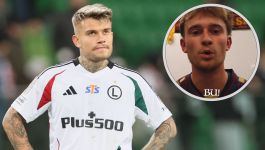Kamil Piątkowski i Adrian Przyborek (fot. PAP; X – Pogoń Szczecin) Kamil Piątkowski w koszulce Legii Warszawa po przegranym z Pogonią Szczecin meczu STS Pucharu Polski. Obok Adrian Przyborek. Pogoń odpowiedziała Legii w mediach społecznościowych (fot. PAP; X – Pogoń Szczecin)