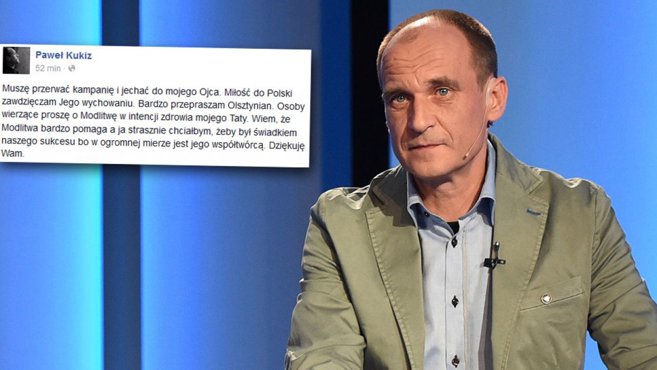 Paweł Kukiz przerywa kampanię (fot. facebook.com/Paweł Kukiz/PAP/Radek Pietruszka) Paweł Kukiz przerywa kampanię (fot. facebook.com/Paweł Kukiz/PAP/Radek Pietruszka)