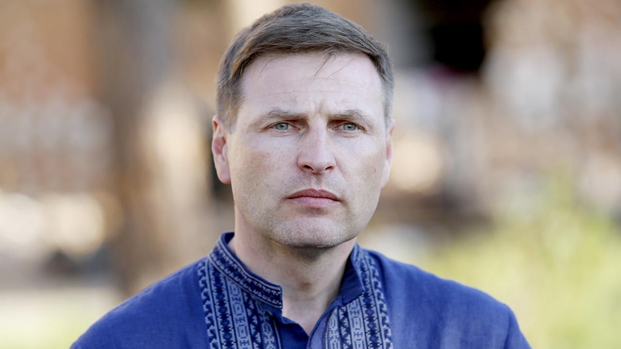 Szef MON Estonii Janno Pevkur (fot.  Ruslan Kaniuka/ Ukrinform/Future Publishing via Getty Images)