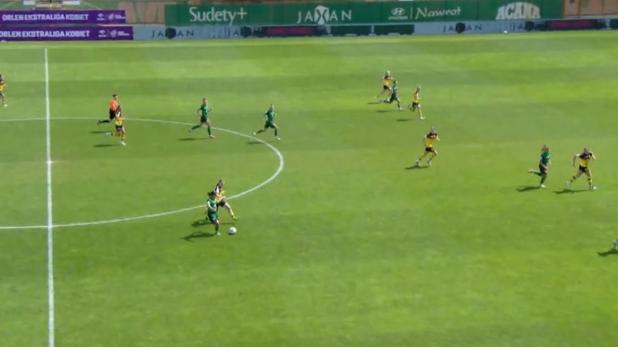 Wygrana ze Śląskiem Wrocław. Piłkarki Pogoni z brązowym medalem (fot. TVP Sport)